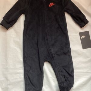 Nike Black One Piece with Red Logo